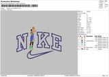 Nike Steph Curry Jump Embroidery File 4 size