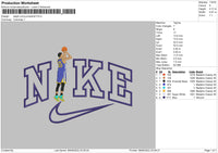 Nike Steph Curry Jump Embroidery File 4 size