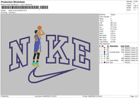 Nike Steph Curry Jump Embroidery File 4 size