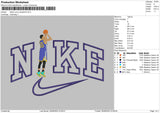 Nike Steph Curry Jump Embroidery File 4 size