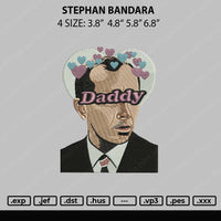 Stephan Bandera Embroidery File 4 sizes