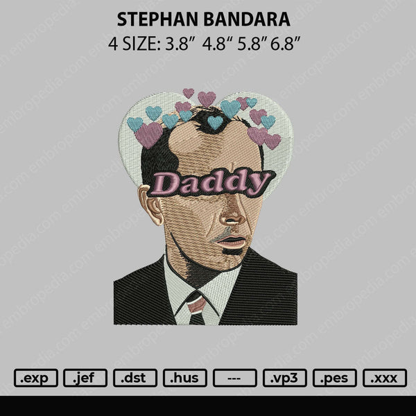 Stephan Bandera Embroidery File 4 sizes