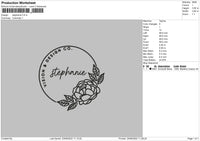 Stephanie Embroidery File 4 size