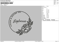 Stephanie Embroidery File 4 size