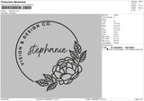 Stephanie Embroidery File 4 size