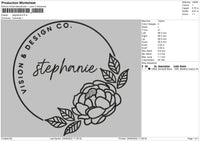 Stephanie Embroidery File 4 size
