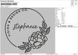 Stephanie Embroidery File 4 size