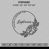 Stephanie Embroidery File 4 size