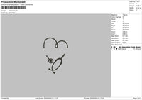 Stetoskop0205 Embroidery File 6 sizes