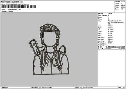 Photoline 2412 Embroidery File 6 sizes
