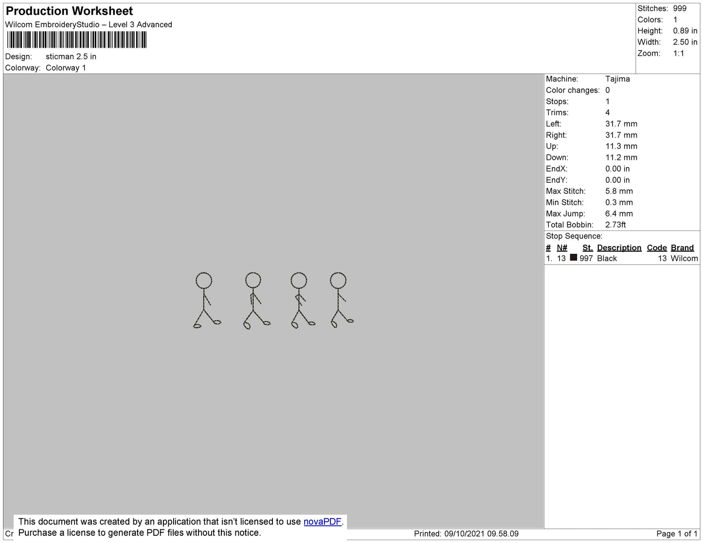 Sticman Embroidery File 4 size