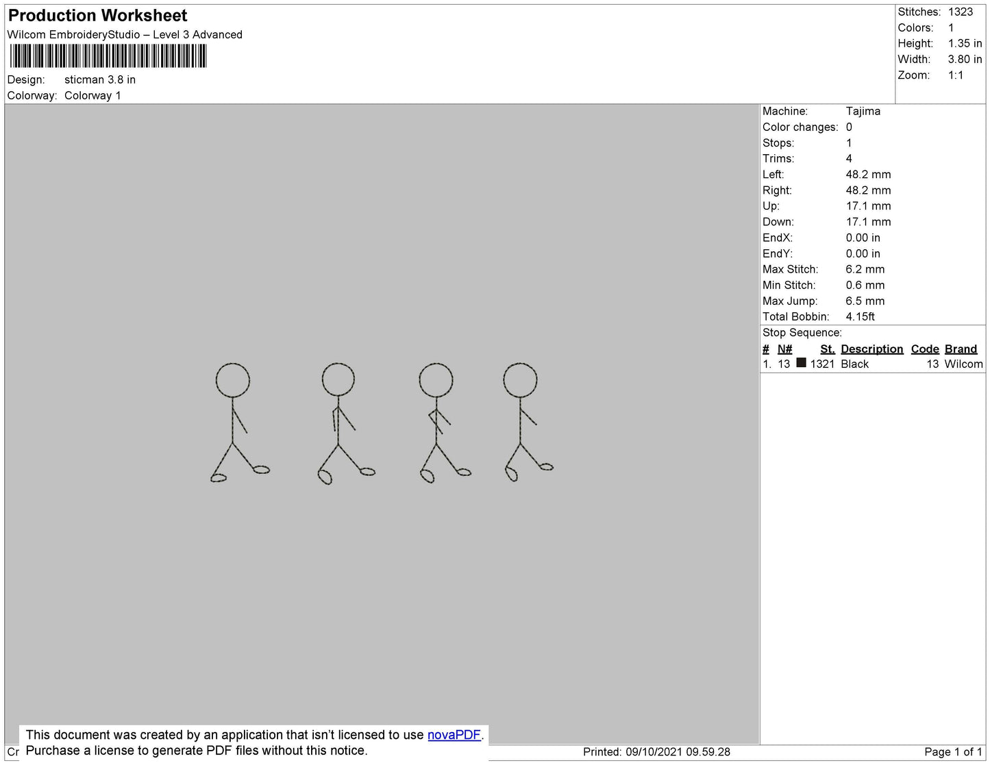 Sticman Embroidery File 4 size