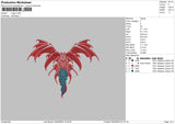 S Tiger Embroidery File 6 sizes