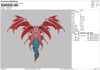 S Tiger Embroidery File 6 sizes
