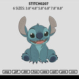 Stitch0207 Embroidery File 6 sizes