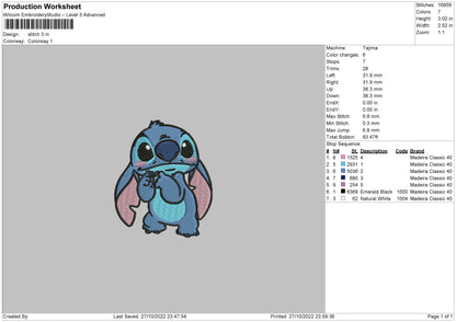 Stitch 006 Embroidery File 6 sizes