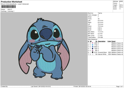 Stitch 006 Embroidery File 6 sizes