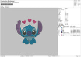 Stitch Heart 02 Embroidery File 5 size