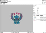 Stitch Heart 02 Embroidery File 5 size