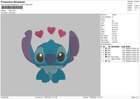 Stitch Heart 02 Embroidery File 5 size