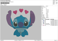 Stitch Heart 02 Embroidery File 5 size