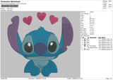 Stitch Heart 02 Embroidery File 5 size