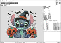 Stitch Halloween 0310 Embroidery File 6 sizes