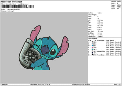 Stitch1510 Embroidery File 6 sizes