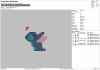 Stitch Couple Embroidery File 4 size