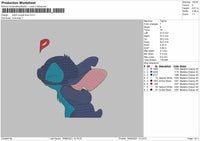 Stitch Couple Embroidery File 4 size