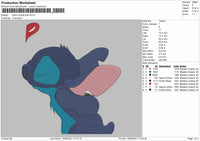 Stitch Couple Embroidery File 4 size