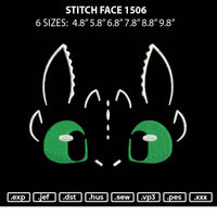 Stitch Face 1506 Embroidery File 6 sizes