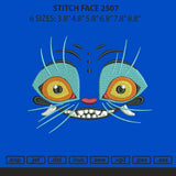 Stitch Face 2507 Embroidery File 6 sizes
