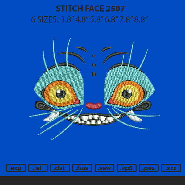 Stitch Face 2507 Embroidery File 6 sizes