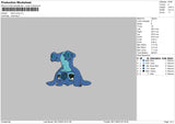 Stitch Jump Embroidery File 6 sizes