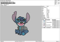 Stitch Kufieh Embroidery File 6 sizes