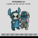 Stitchskull Embroidery File 6 sizes