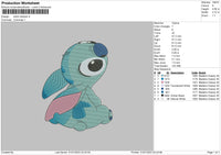 Stitch Sitdown Embroidery File 6 sizes