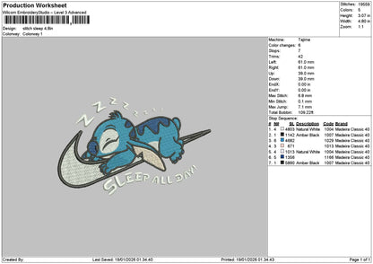 Stitch Swoosh 1901 Embroidery File 6 sizes