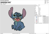 Stitch V5 Embroidery File 6 sizes