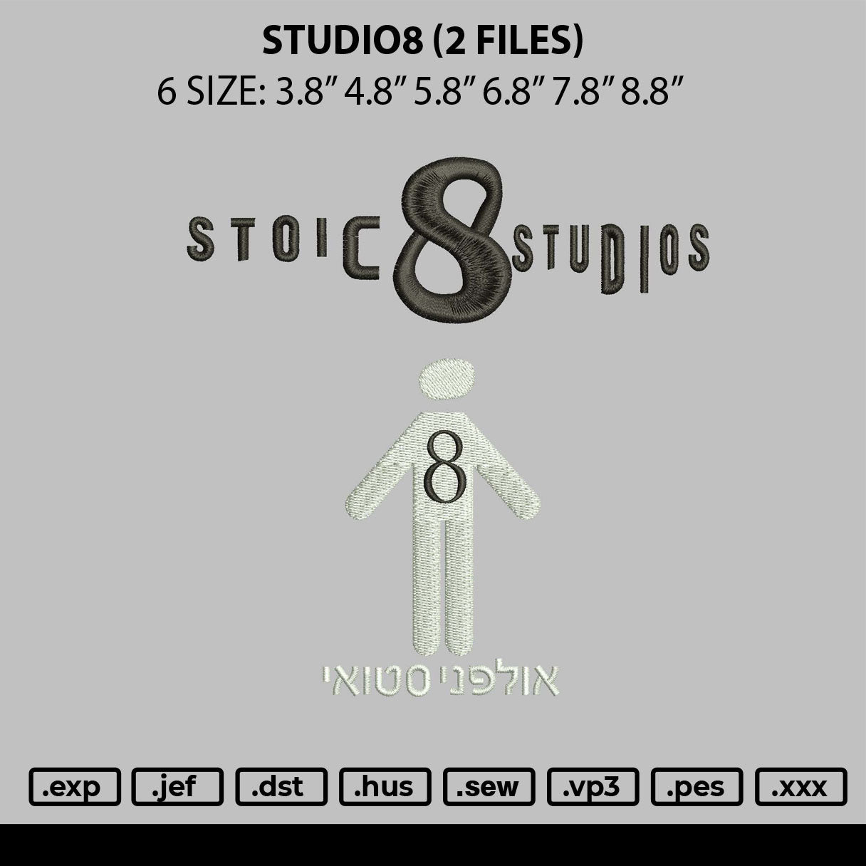 Studio8 Embroidery 2 Files