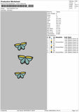 Stold Butterflies Embroidery File