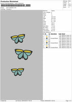 Stold Butterflies Embroidery File