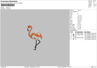 Stork Embroidery File 5 sizes
