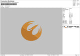 Stork L Embroidery File 6 sizes