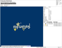 Live In The Moment Embroidery File 3 size 3 File