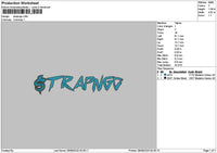 Straptext Embroidery File 6 sizes