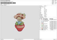 Strawberry 0312 Embroidery File 6 sizes