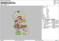 Strawberry 2907 Embroidery File 6 sizes