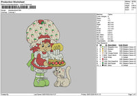 Strawberry 2907 Embroidery File 6 sizes